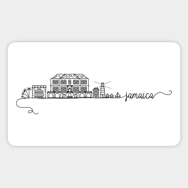 Jamaica City Signature Magnet by kursatunsal